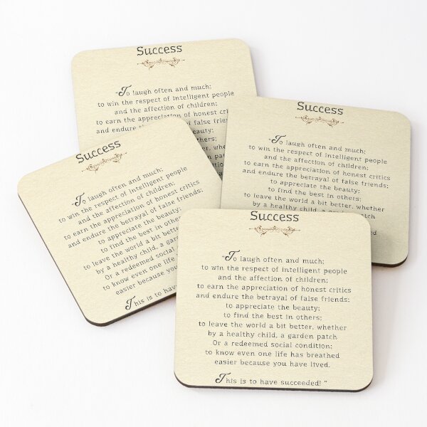 Item preview, Success poem by Ralph Waldo Emerson designed and sold by LaziniArts.