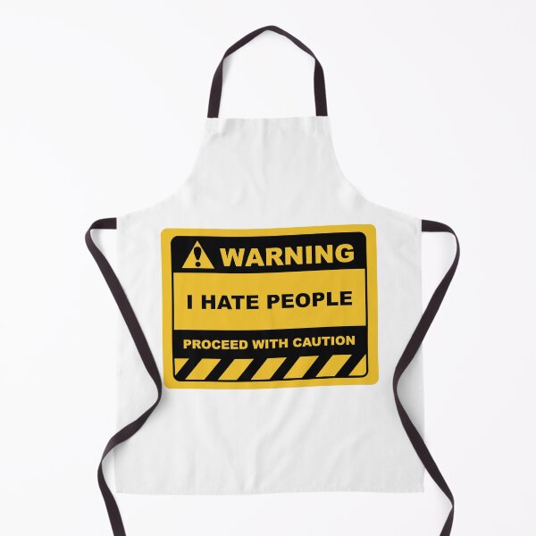 Item preview, Funny Human Warning Label / Sign I HATE PEOPLE Sayings Sarcasm Humor Quotes designed and sold by ColorMeHappy123.