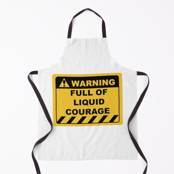 Item preview, Funny Human Warning Label / Sign FULL OF LIQUID COURAGE Sayings Sarcasm Humor Quotes designed and sold by ColorMeHappy123.