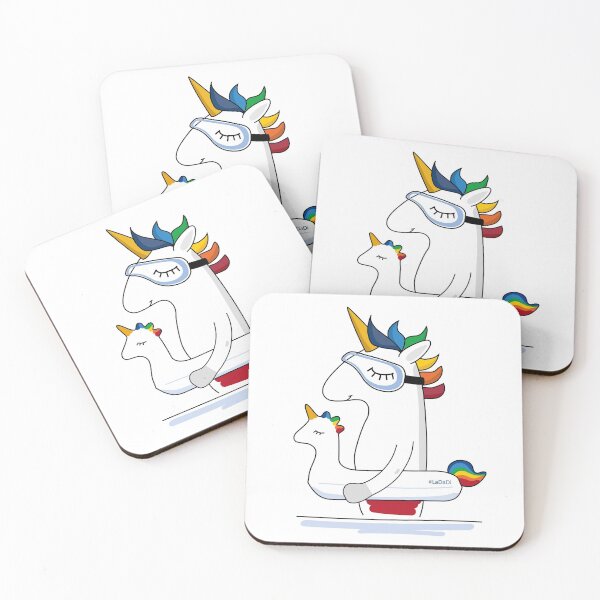 Item preview, swimming unicorn designed and sold by LaDaDi.