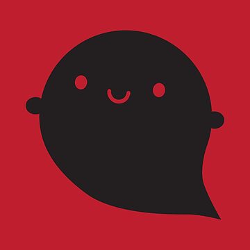 Artwork thumbnail, Evil Twin Black Ghost - Kawaii Halloween by marcelinesmith