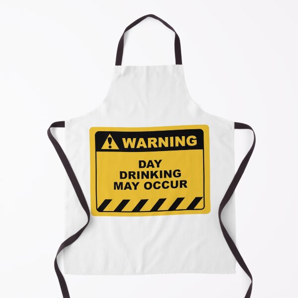 Item preview, Funny Human Warning Label / Sign DAY DRINKING MAY OCCUR Sayings Sarcasm Humor Quotes designed and sold by ColorMeHappy123.