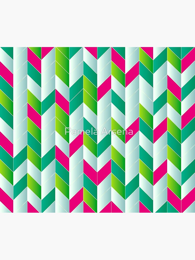 Beautiful Stripes of Bohemia Fabric Print by xpressio