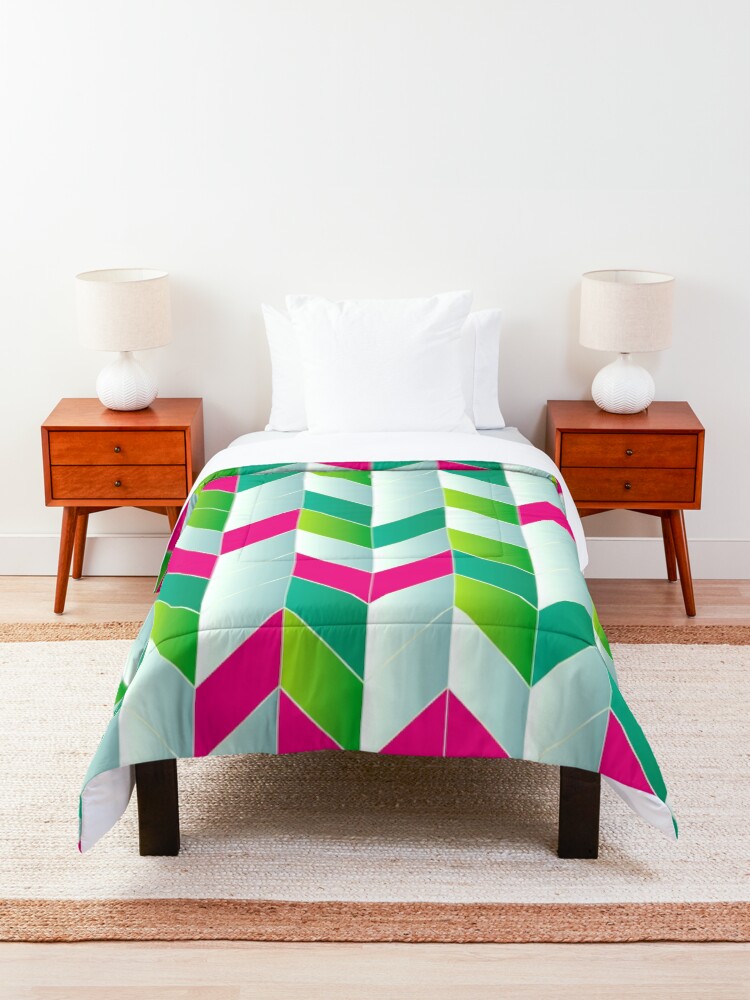 Alternate view of Beautiful Stripes of Bohemia Fabric Print Comforter