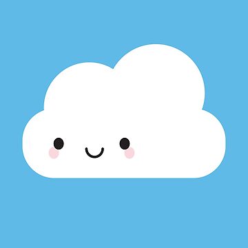 Artwork thumbnail, Happy Kawaii Cloud by marcelinesmith