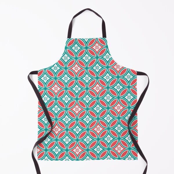 Item preview, Shippo with Flower Motif, Turquoise & Coral Orange designed and sold by Marymarice.