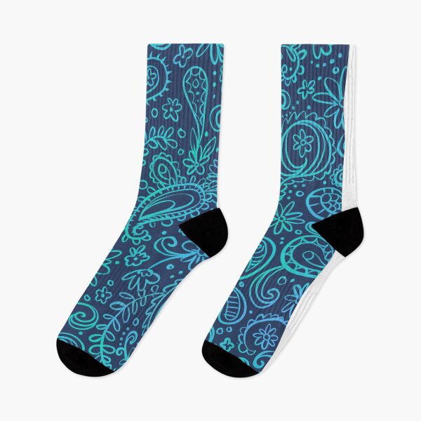 Artikelvorschau, Blauer Paisley entworfen und verkauft von AllyArtDesigns.