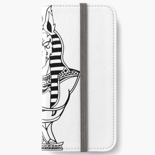 Egyptian Anubis Wolf Bust iPhone Wallet