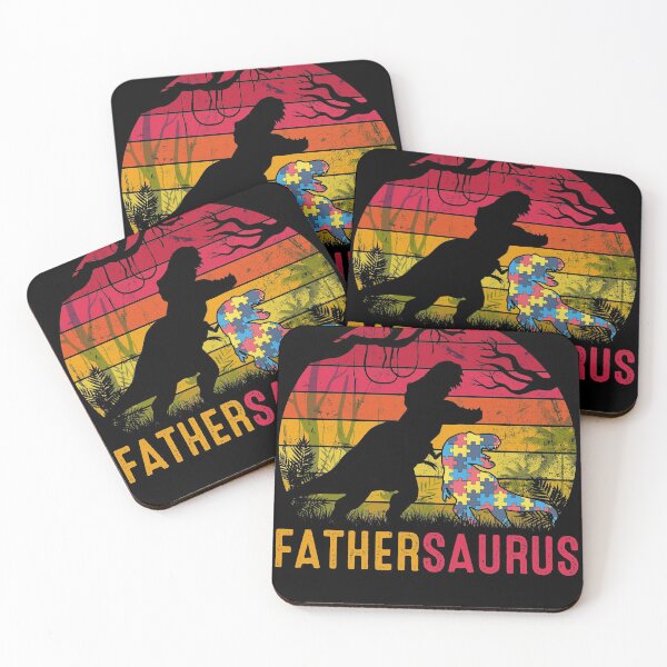 Item preview, Father Saurus Rex Autism Awareness Funny Dinosaur Gift designed and sold by mynotn.