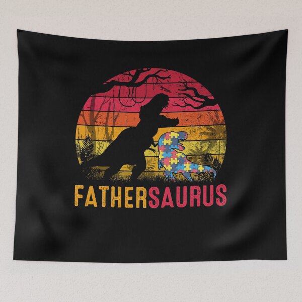 Item preview, Father Saurus Rex Autism Awareness Funny Dinosaur Gift designed and sold by mynotn.