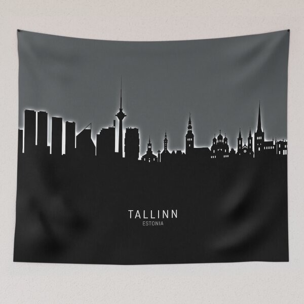 Item preview, Tallinn Estonia Skyline designed and sold by ArtPrints.