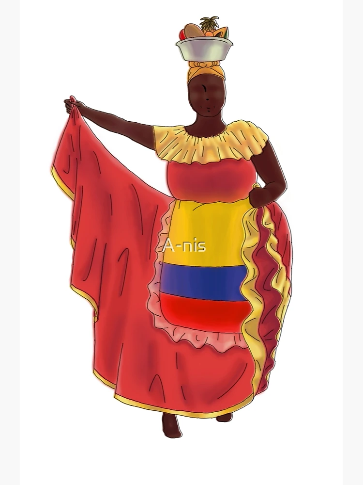 Palenquera colombiana Art Print