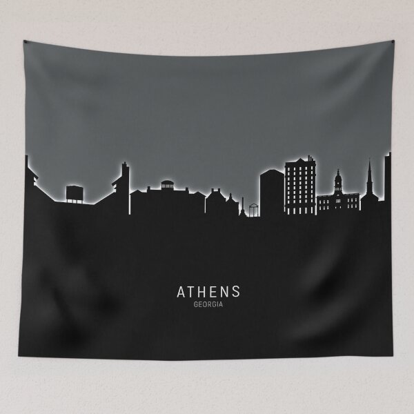 Item preview, Athens Georgia Skyline designed and sold by ArtPrints.