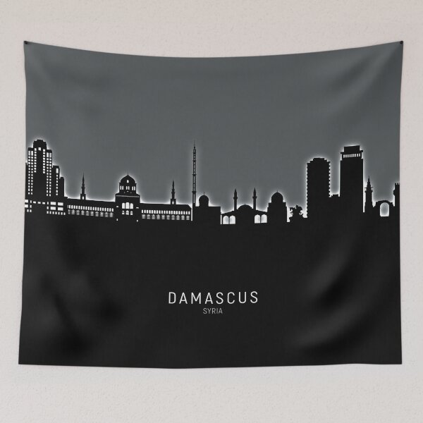 Item preview, Damascus Syria Skyline designed and sold by ArtPrints.