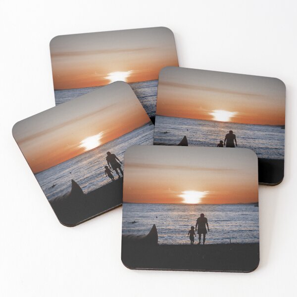 Item preview, Sunset Father and Son on the beach designed and sold by terrordrome.