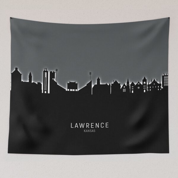 Item preview, Lawrence Kansas Skyline designed and sold by ArtPrints.