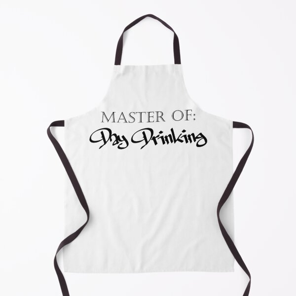 Item preview, Master of Day Drinking Humorous Minimal Typography Black designed and sold by ColorMeHappy123.