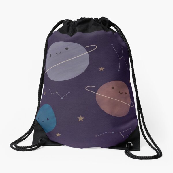 Kawaii Outer Space Drawstring Bag