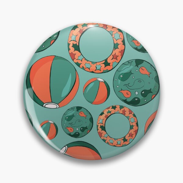 Item preview, Summertime collection. Seamless pattern with balls and swimming circle designed and sold by AstraDesign.