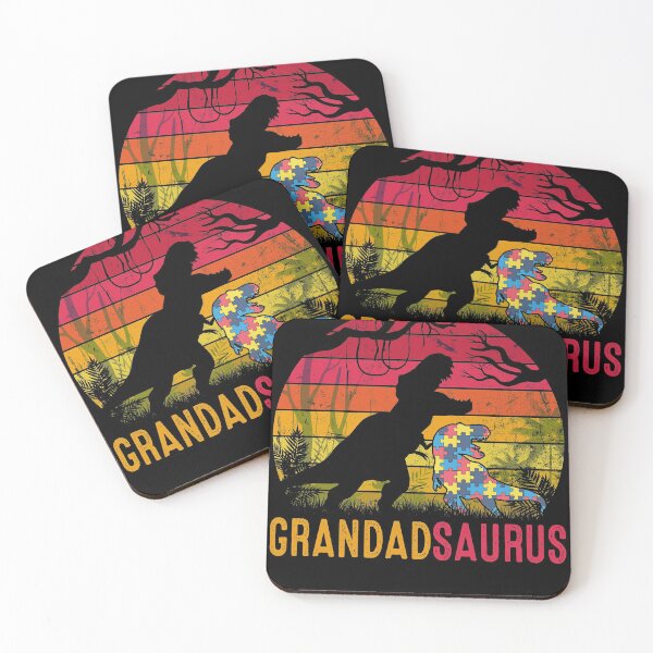 Item preview, Grandad Saurus Rex Autism Awareness Funny Dinosaur Gift designed and sold by mynotn.