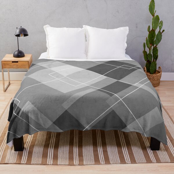 Item preview, Overlapping Diamond Lines on Charcoal Gray designed and sold by simplydesignart.