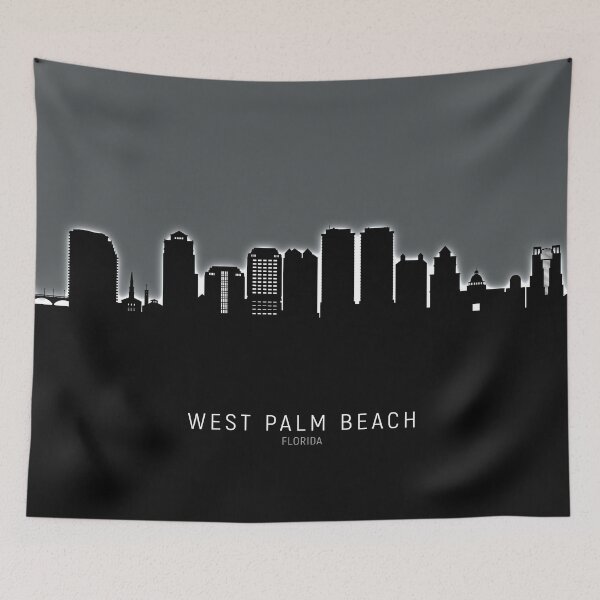 Item preview, West Palm Beach Florida Skyline designed and sold by ArtPrints.