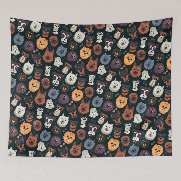 Item preview, Cute Animals Dog Owner pattern Xmas Gift designed and sold by Patterntastic.