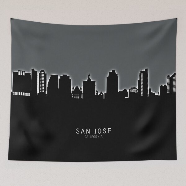 Item preview, San Jose California Skyline designed and sold by ArtPrints.
