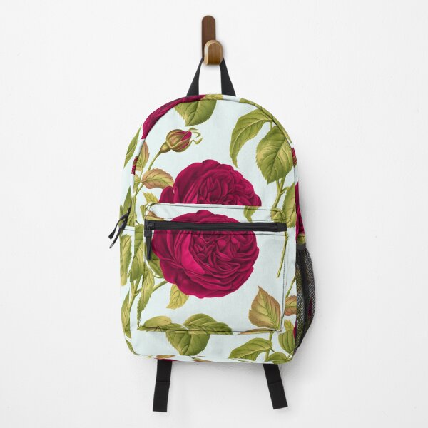 Item preview, Red roses on blue background - floral print designed and sold by kapotka.