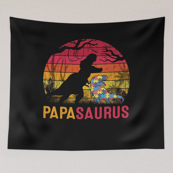 Item preview, Papa Saurus Rex Autism Awareness Funny Dinosaur Gift designed and sold by mynotn.