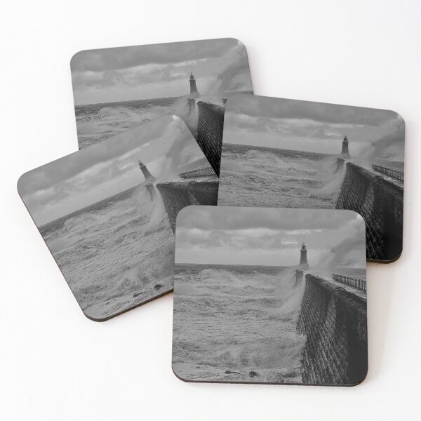 Item preview, Stormy seas over Tynemouth Pier designed and sold by Violaman.