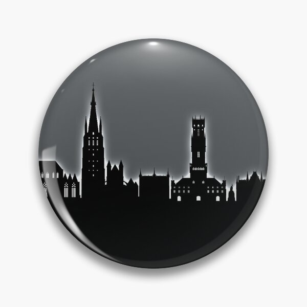 Item preview, Bruges Belgium Skyline designed and sold by ArtPrints.