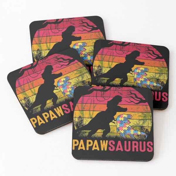 Item preview, Papaw Saurus Rex Autism Awareness Funny Dinosaur Gift designed and sold by mynotn.