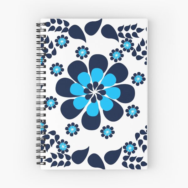 Item preview, Blue Floral Design designed and sold by Nisha Prabhu.