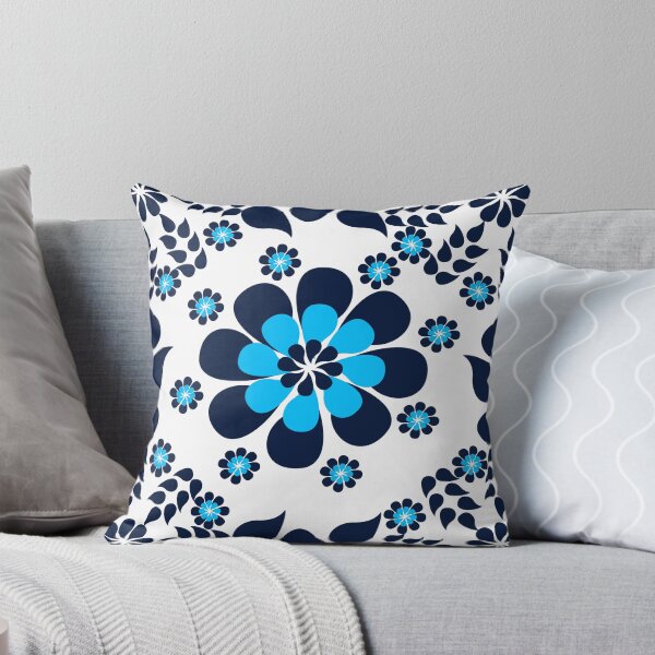 Item preview, Blue Floral Design designed and sold by Nisha Prabhu.