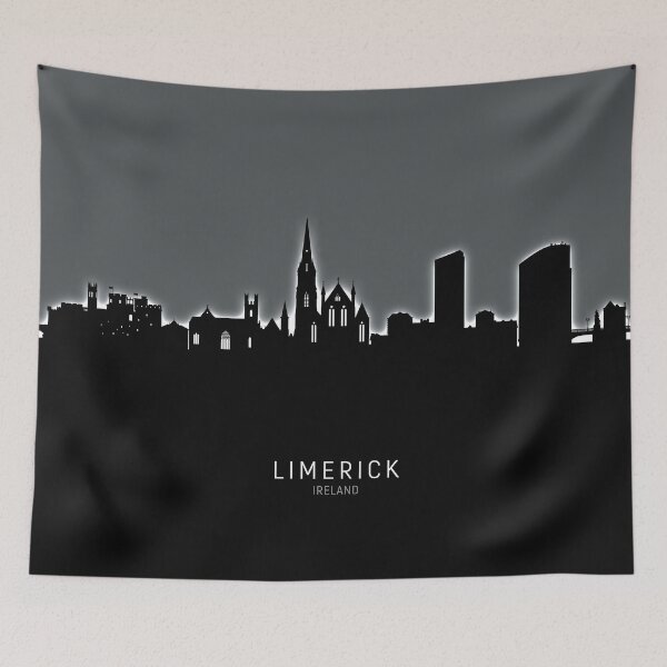 Item preview, Limerick Ireland Skyline designed and sold by ArtPrints.