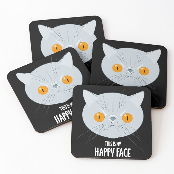 Item preview, This is my happy face - exotic cat designed and sold by Wonderingalice8.