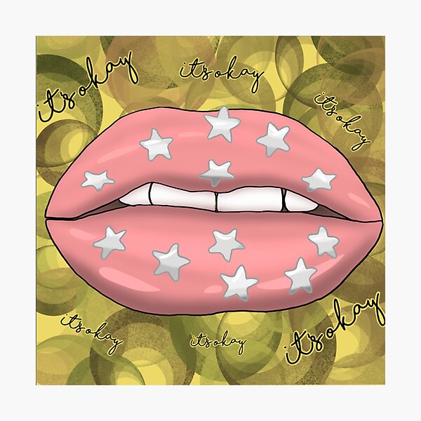 Louis Vuitton Lips Drip Fashion Wall Art Print