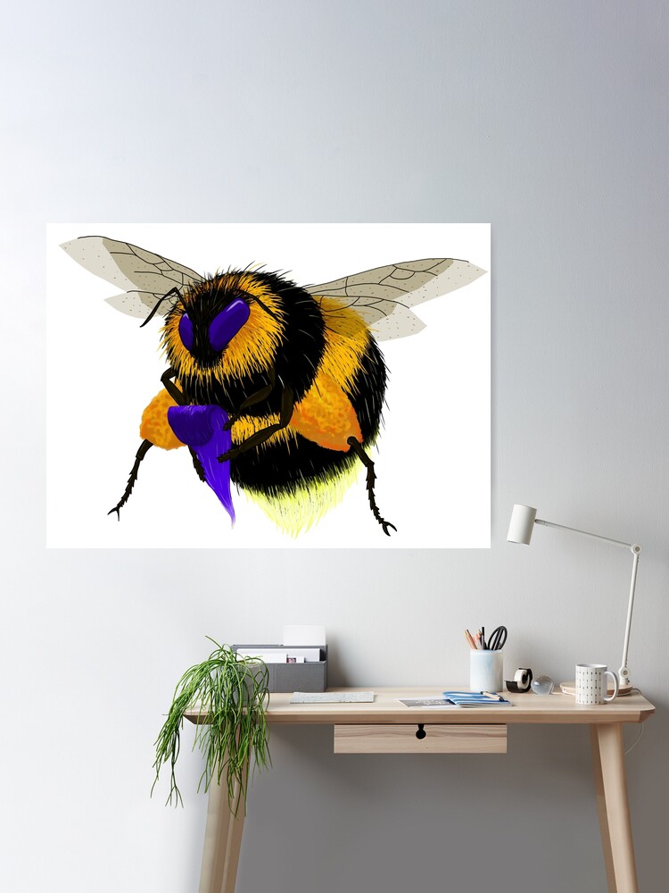 Trinx Bees Are My Bros Funny Retro Insect Wall Art Bumble Bee Print  Bumblebee Pictures Wall Decor Insect Art Bee Decor Insect Poster Black Wood  Framed Art Poster 14x20 Framed On Paper