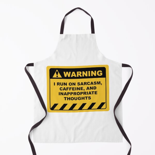 Item preview, Human Warning Sign I RUN ON SARCASM CAFFEINE & INAPPROPRIATE THOUGHTS Sayings Sarcasm Humor Quotes designed and sold by ColorMeHappy123.