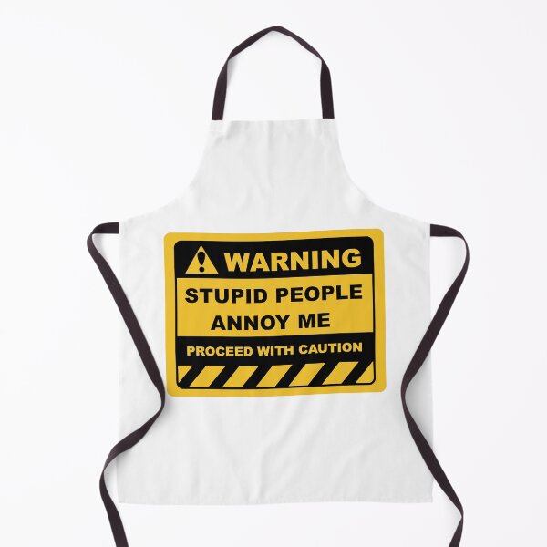 Item preview, Human Warning Sign STUPID PEOPLE ANNOY ME PROCEED WITH CAUTION Sayings Sarcasm Humor Quotes designed and sold by ColorMeHappy123.
