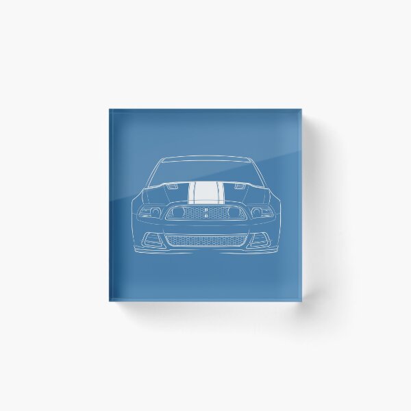 Item preview, 2013 Ford Mustang Boss 302 - front stencil, white designed and sold by mal-photography.
