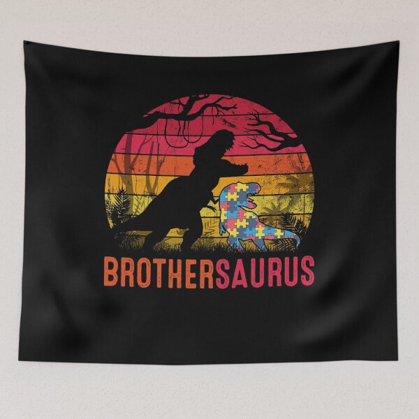 Item preview, Brother Saurus Rex Autism Awareness Funny Dinosaur Gift designed and sold by mynotn.