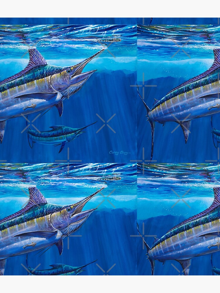 Imagen 3 de 3, Mochila con la obra Blue Marlin Bite, diseñada y vendida por Bluemarlin.