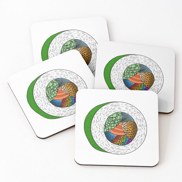 Item preview, Colorful sushi design designed and sold by STARK45701.