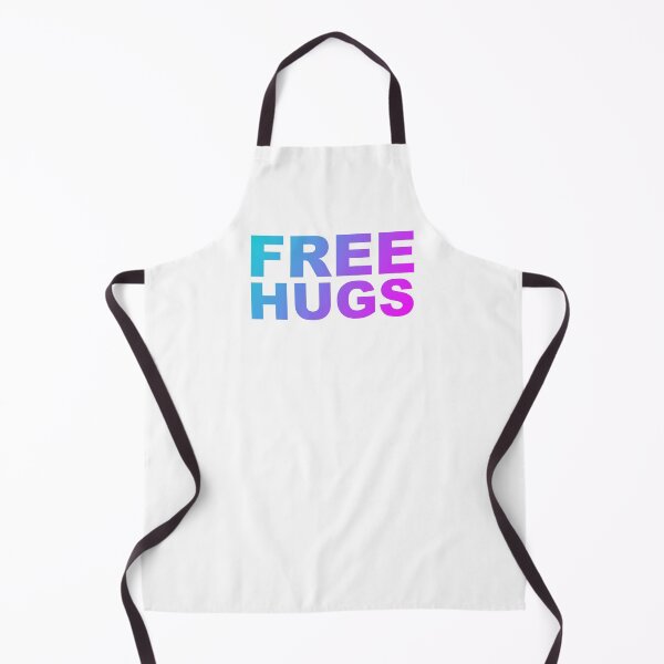 Item preview, Free Hugs Typography - Minimal - Graphic Design Aqua Purple & Fuschia Gradient Lettering  designed and sold by ColorMeHappy123.