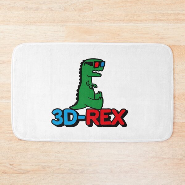 Item preview, 3D-Rex vintage funny T-Rex cartoon 3D glasses meme designed and sold by LaundryFactory.