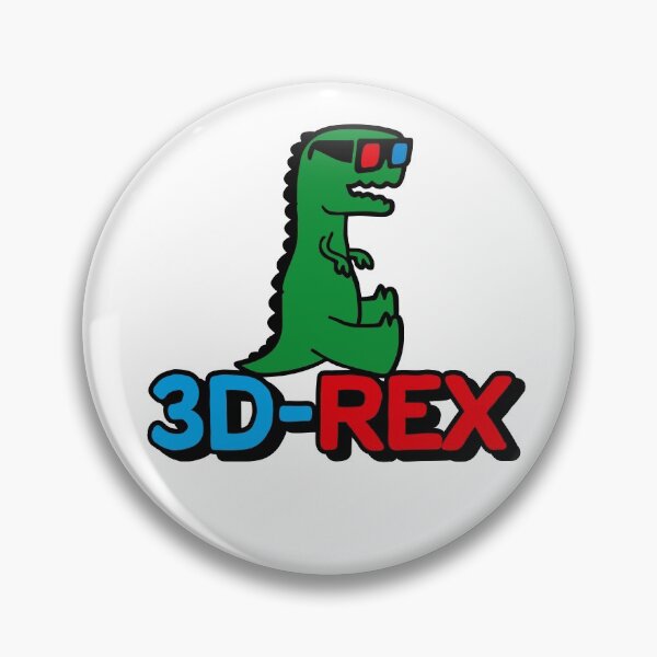 Item preview, 3D-Rex vintage funny T-Rex cartoon 3D glasses meme designed and sold by LaundryFactory.