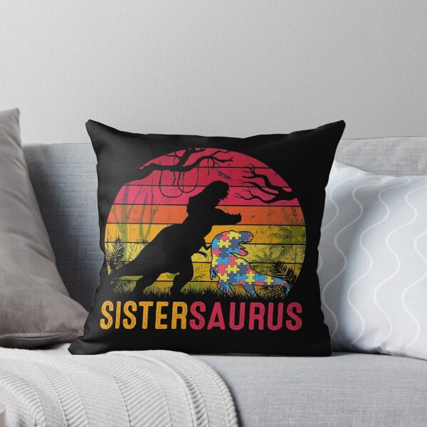 Item preview, Sister Saurus Rex Autism Awareness Funny Dinosaur Gift designed and sold by mynotn.