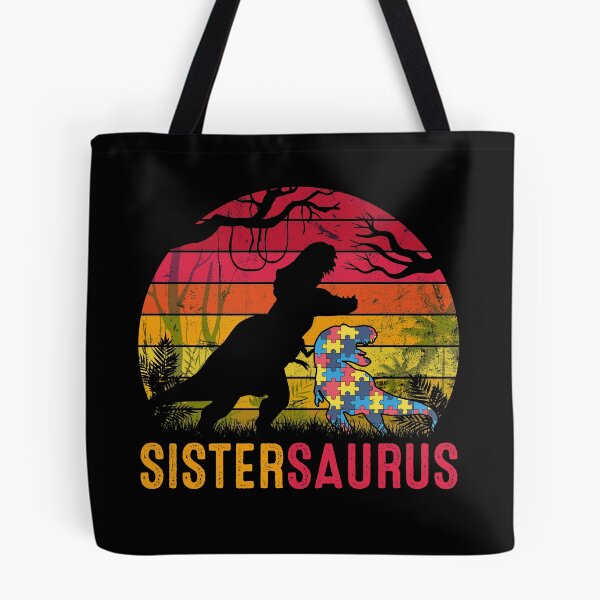 Item preview, Sister Saurus Rex Autism Awareness Funny Dinosaur Gift designed and sold by mynotn.